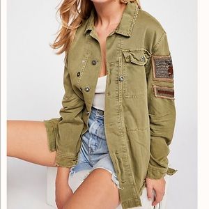 FLASH SALE Free People Embellished Military Jacket